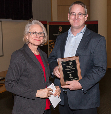 Dean Kathryn VandenBosh, left, and Alex Crockford, right. Photo by Sevie Kenyon.